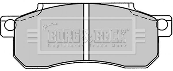 BORG & BECK Комплект тормозных колодок, дисковый тормоз BBP1207